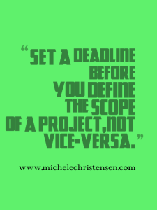 Creating deadlines can help solopreneurs