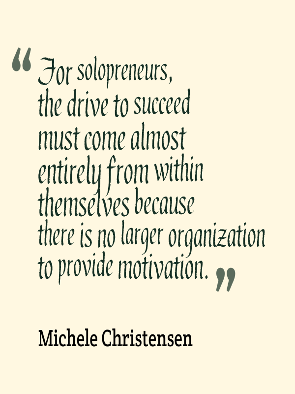 Solopreneur success comes from yourself – Michele Christensen