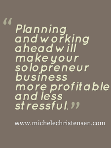 Do a little planning to put some joy back in your solopreneur business