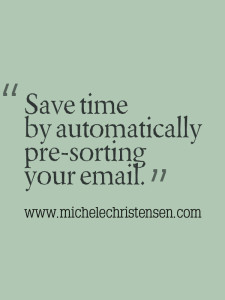 Solopreneurs can presort their email to save time